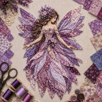 Feen Patchwork DIY Set | Fabric Fairy made from Floral Fabrics | Beginner-Friendly Craft Kit | PatchBloom
