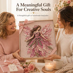 Feen Patchwork DIY Set | Fabric Fairy made from Floral Fabrics | Beginner-Friendly Craft Kit | PatchBloom