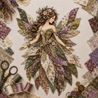 Feen Patchwork DIY Set | Fabric Fairy made from Floral Fabrics | Beginner-Friendly Craft Kit | PatchBloom