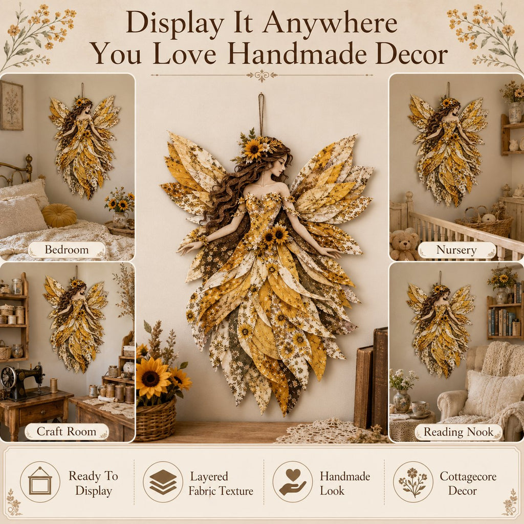 Feen Patchwork DIY Set | Fabric Fairy made from Floral Fabrics | Beginner-Friendly Craft Kit | PatchBloom