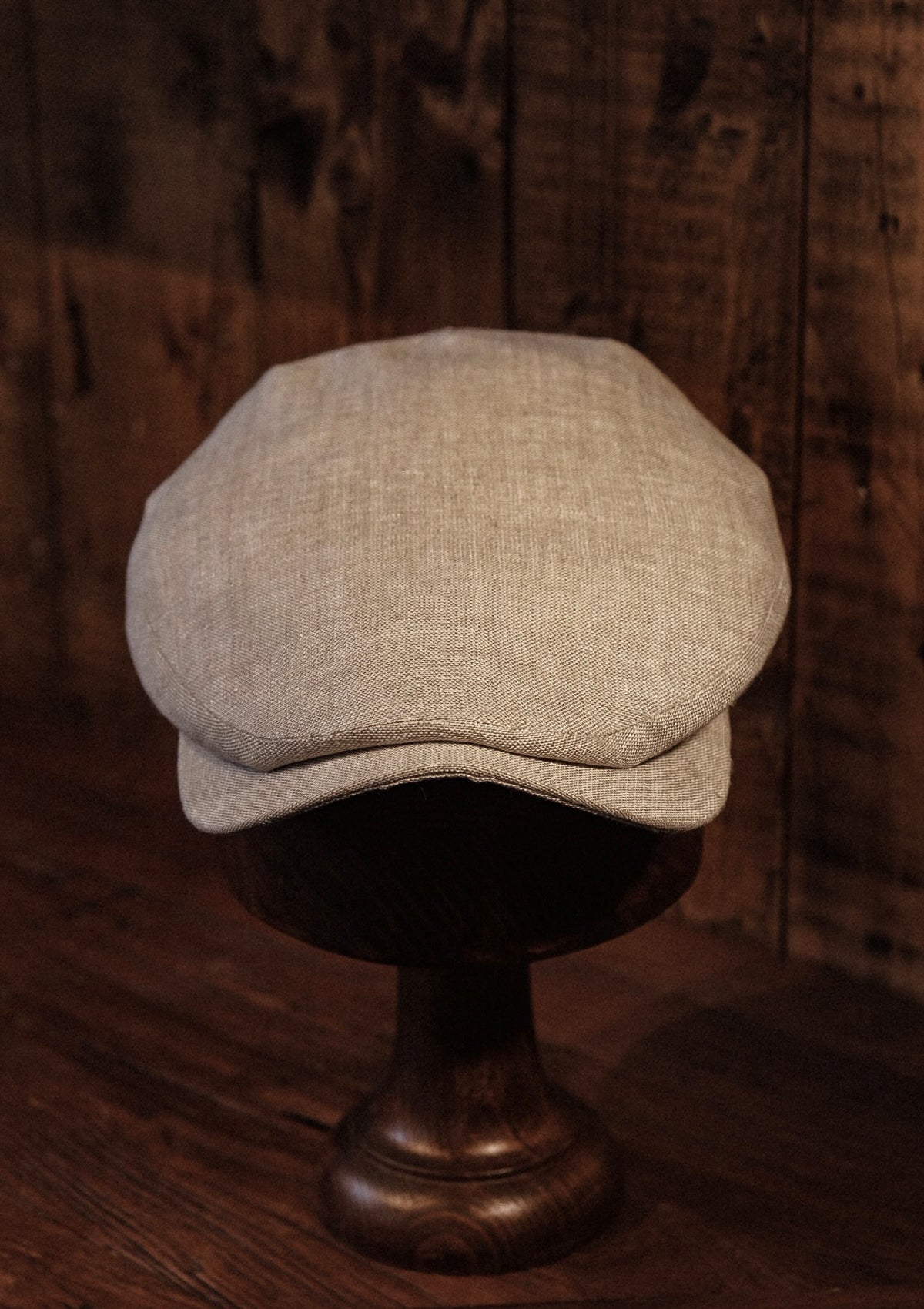 Geary Flat Cap - Almond Linen