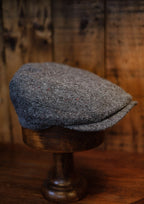 Geary Flat Cap - Grey Donegal Tweed