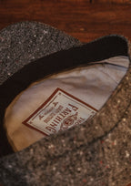 Geary Flat Cap - Grey Fleck Donegal Tweed