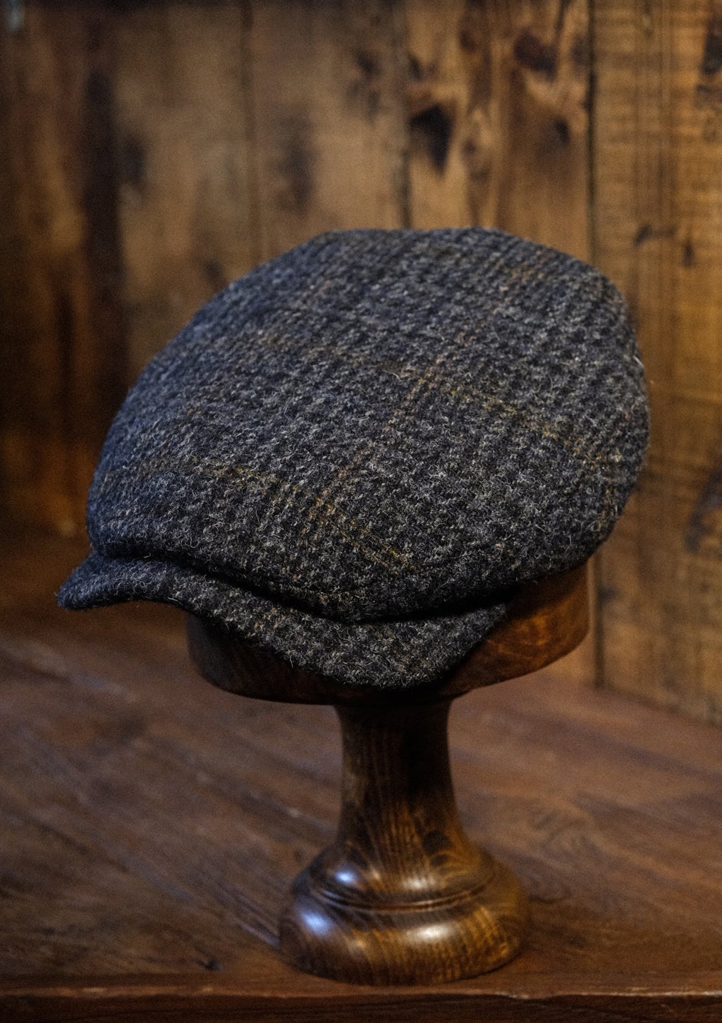 Geary Flat Cap - Harris Tweed Check