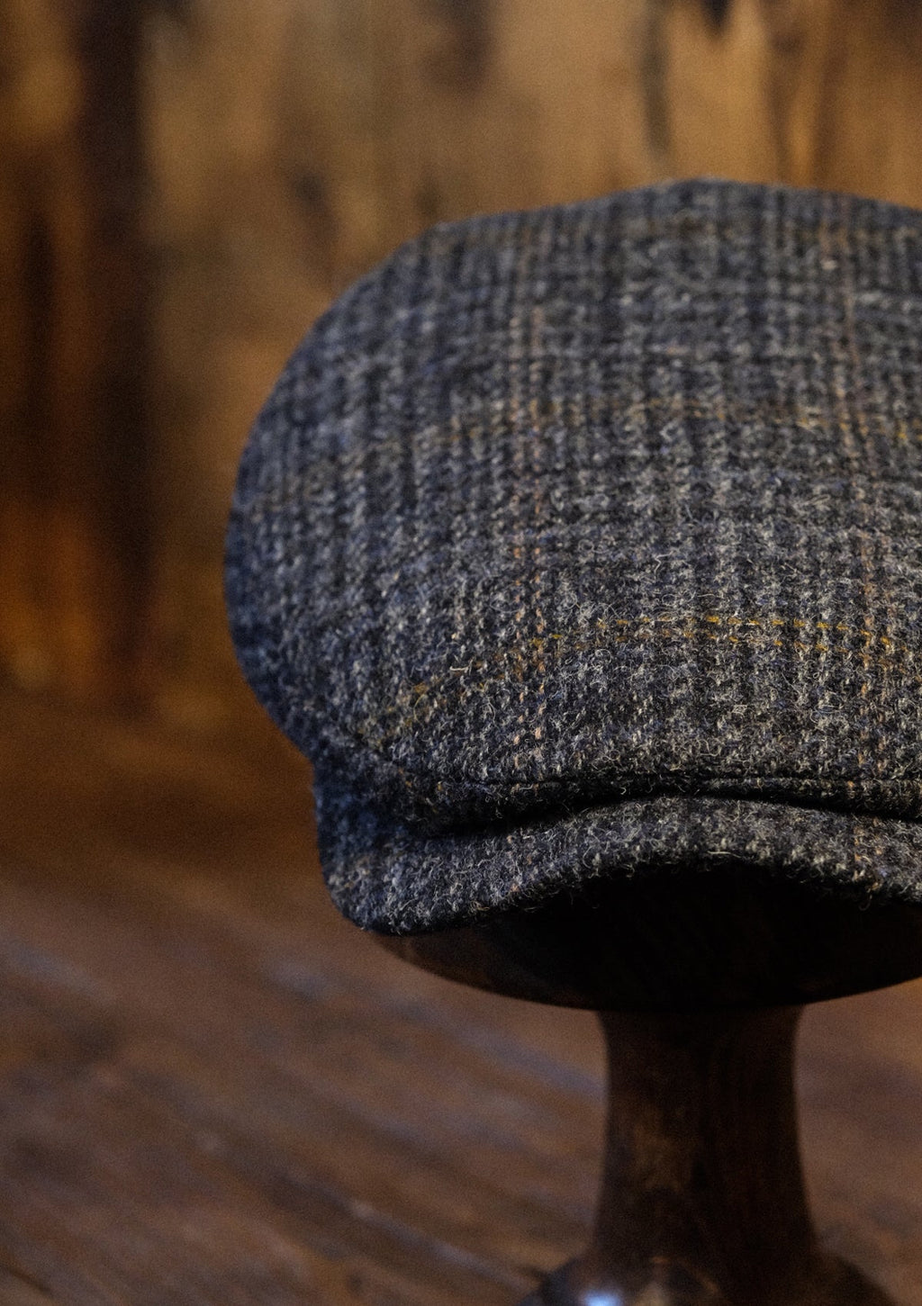 Geary Flat Cap - Harris Tweed Check