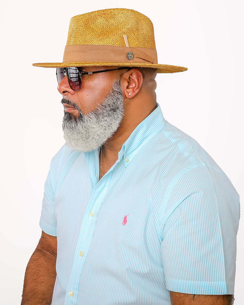 Bruno Capelo Escobar Shantung Straw Fedora