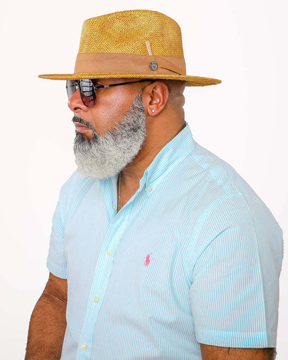 Bruno Capelo Escobar Shantung Straw Fedora
