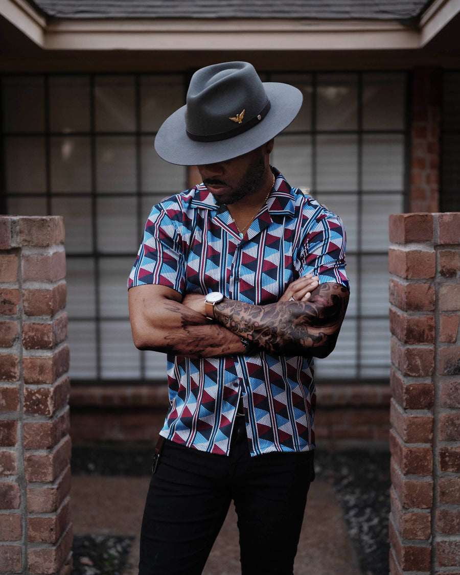 Geoffery Fedora–Dark Grey[Fast shipping and box packing]