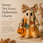 Cotitoc Lighted Vintage Patchwork Ghost