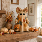 Cotitoc Lighted Vintage Patchwork Ghost