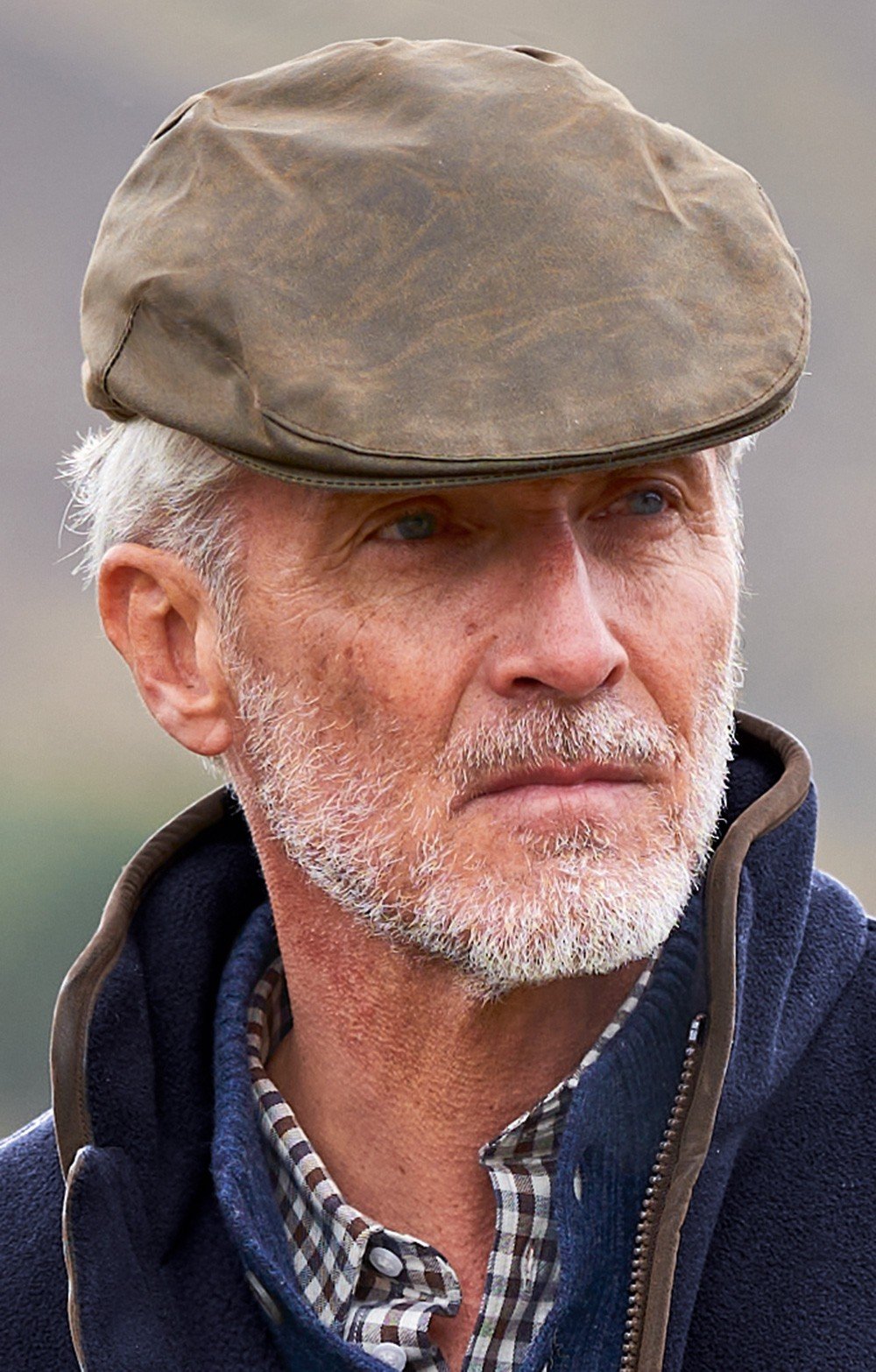Men's Wax Flat Cap