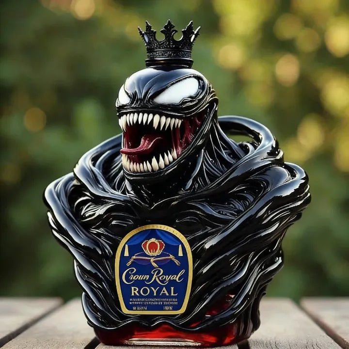 Venom Symbiote Sculpted Liquor Bottle