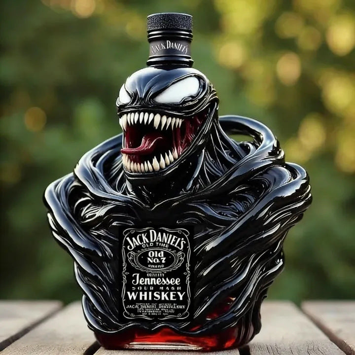 Venom Symbiote Sculpted Liquor Bottle