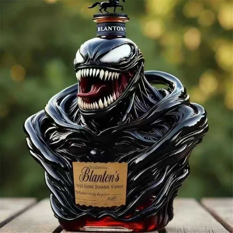 Venom Symbiote Sculpted Liquor Bottle