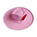 Love hat with large brim