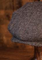 Regency 50 Pence Flat Cap - Blue Prince Of Wales Check