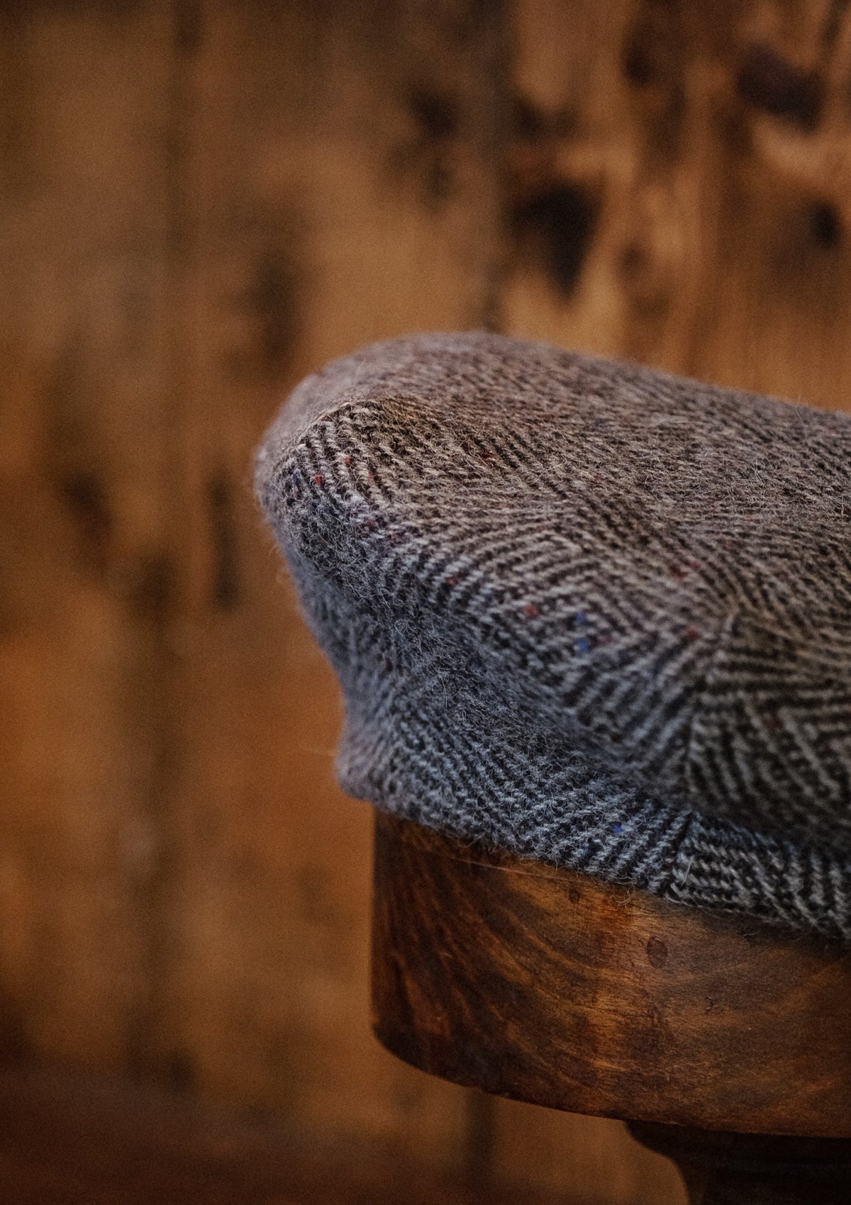 Regency 50 Pence Flat Cap - Grey Art Deco Tweed
