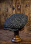 Regency 50 Pence Flat Cap - Grey Fleck Tweed