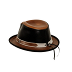 Rocky | Mens Leather Fedora Hat