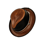 Rocky | Mens Leather Fedora Hat