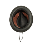 Rocky | Mens Leather Fedora Hat