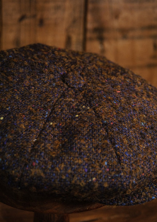 Stanton Baker Boy - (Wide-Width) Walnut & Navy Donegal Tweed