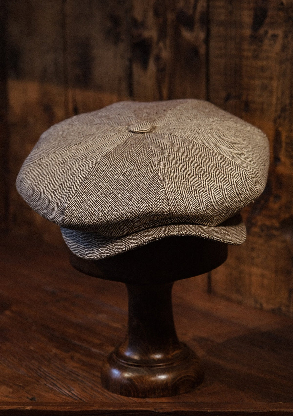 Stanton Baker Boy - (Wide-Width) Light Grey Micro Herringbone Pure Silk