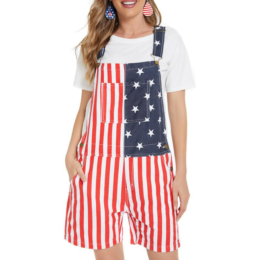 USA Flag Overalls – Celebrate Independence Day in True American Style