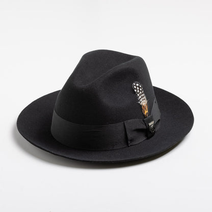 Stacy Adams Wool Felt Fedora- Cleveland