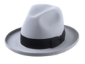 Retro Style Rolled Brim Fedora Hat for Men