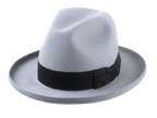 Retro Style Rolled Brim Fedora Hat for Men