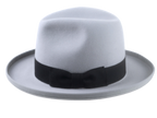 Retro Style Rolled Brim Fedora Hat for Men