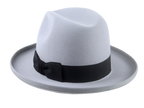 Retro Style Rolled Brim Fedora Hat for Men