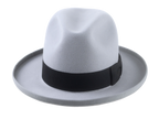 Retro Style Rolled Brim Fedora Hat for Men