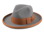 Premium Fur Felt Wide-Brim Fedora Tailored for Elegant Style and Comfort