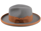 Premium Fur Felt Wide-Brim Fedora Tailored for Elegant Style and Comfort
