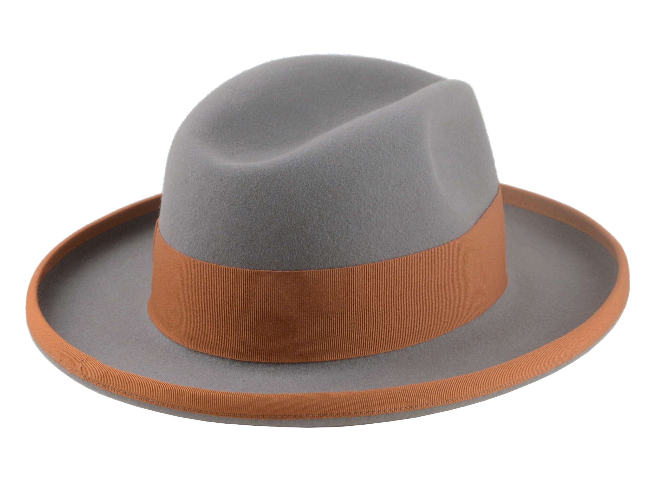 Premium Fur Felt Wide-Brim Fedora Tailored for Elegant Style and Comfort