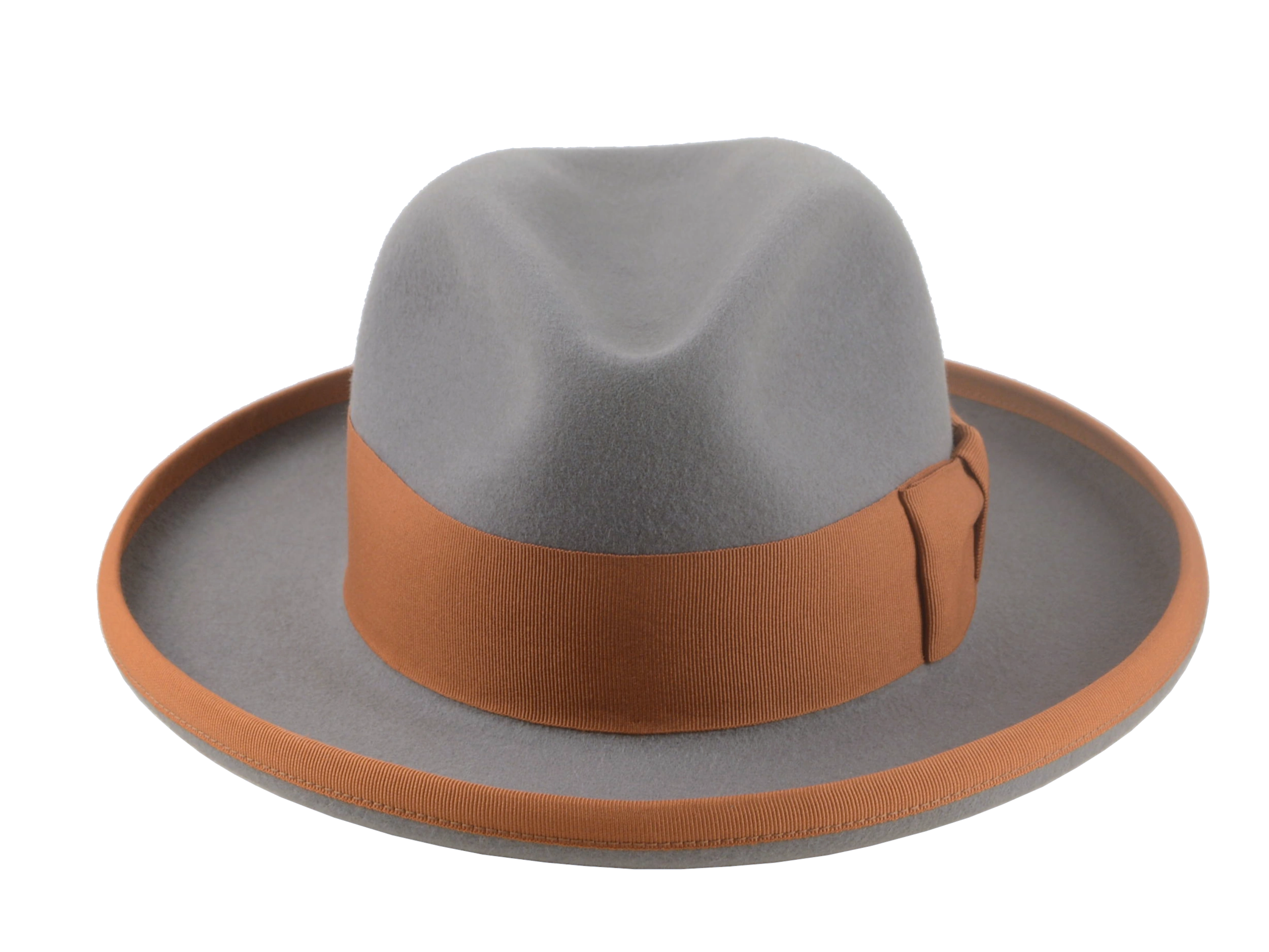 Premium Fur Felt Wide-Brim Fedora Tailored for Elegant Style and Comfort