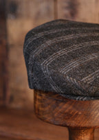 Walter Flat Cap - Charcoal Loden Windowpane