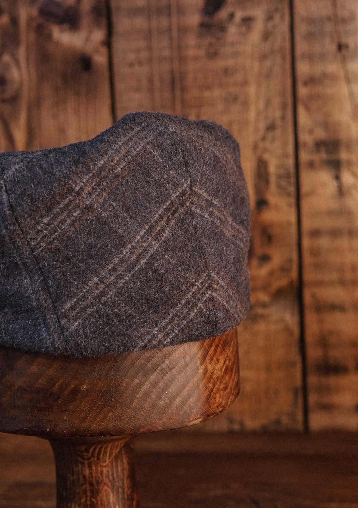 Walter Flat Cap - Grey Loden Windowpane
