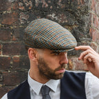 TIENDAHAT Wool Flat Cap, Scally Caps, Mens Ivy Hat