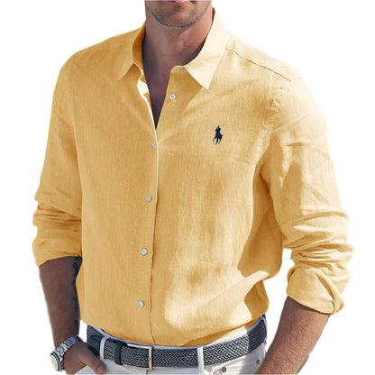 RL Men’s Long-Sleeve Linen Shirt