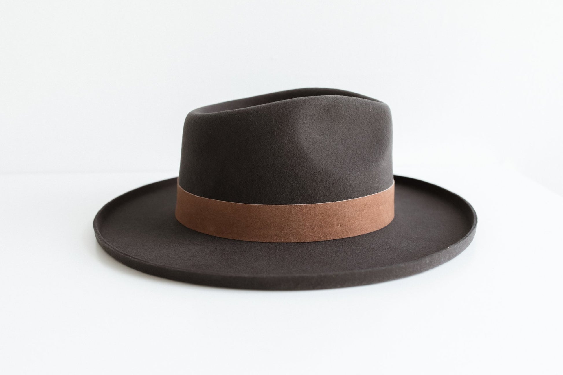 ECHO PARK FEDORA HAT-  BLACK [Fast shipping and box packing]