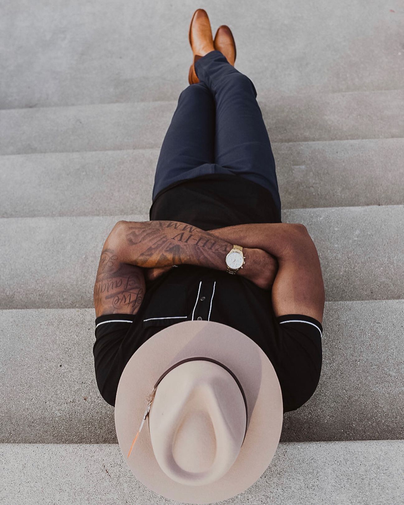 Geoffery Fedora- Camel[Fast shipping and box packing]