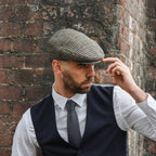 TIENDAHAT Wool Flat Cap, Scally Caps, Mens Ivy Hat