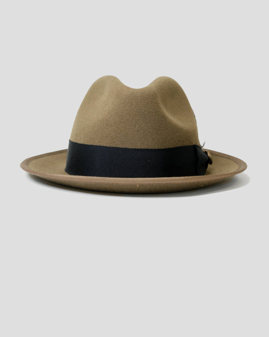 Miller Ranch Trilby Fedora – Grey/Dark Olive [Fast shipping and box packing]