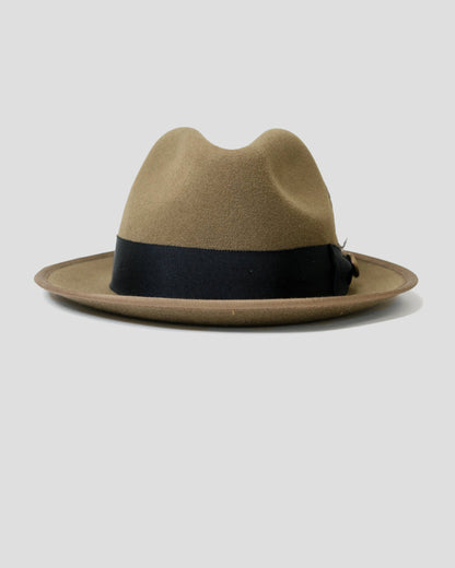 Miller Ranch Trilby Fedora – Grey/Dark Olive [Fast shipping and box packing]