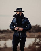 Geoffery Fedora – Black [Fast shipping and box packing]