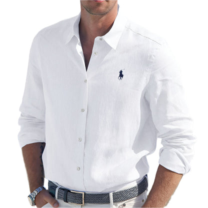 RL Men’s Long-Sleeve Linen Shirt