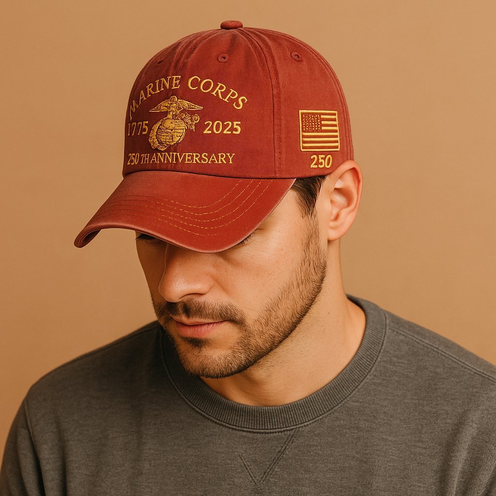 ❤️Veteran‘s Day Best Gift🌹Honoring 250th USMC Retro Washed Cap – Honor That Never Fades 🇺🇸🎁Free Symbolizes Honor Gift